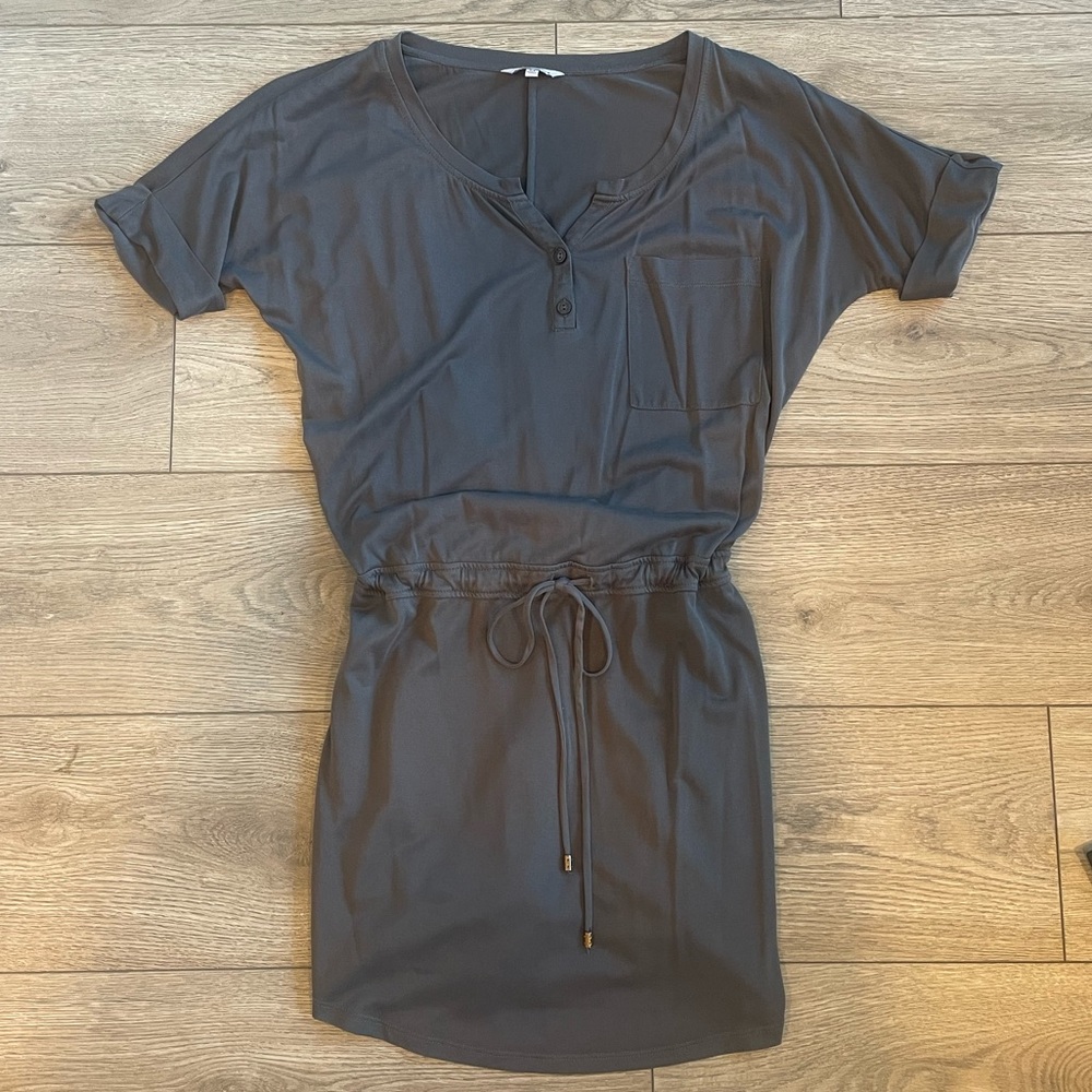 NAKED ZEBRA Gray Lounge Dress Size Small Medium